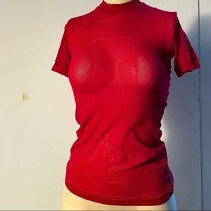 Red Mesh T-Shirt